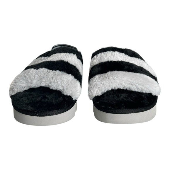 Koolaburra by UGG Back-Strap Sandals Fuzz'n II Stone Gray Size‎ 10 - Picture 3 of 11